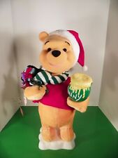 Disney Telco Motionettes Animated Illuminated WINNIE THE POOH Christmas 21-inch picture