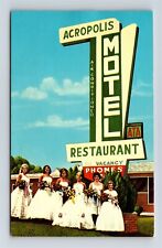 Postcard WV Parkersburg West Virginia Acropolis Motel Sign Beauty Queens AC20 picture