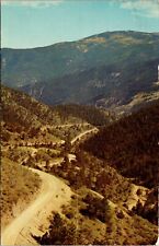 Virginia Canyon Road Oh My God Highway Idaho Springs Colorado Chrome Postcard 9F picture