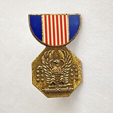 Vintage US Army Soldier’s Medal Distinguished Heroism Hat Pin 1.2” Dual Pinback picture