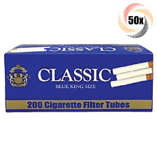 50x Boxes Classic Blue Light KING SIZE ( 10,000 Tubes ) Cigarette Tobacco RYO picture