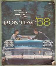 1958 Pontiac Brochure Chieftain Bonneville Super Star Chief Vintage Original picture