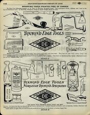 1929 PAPER AD Diamond Edge Shapleigh Tools Plane Axe Axes Hatchet Lantern Paper picture