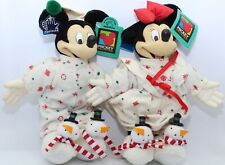 NWT VTG Disney Applause Pajama Mickey & Minnie Mouse Unlimited Plush Doll 2 Pcs. picture