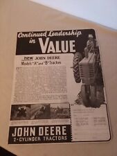 New John Deere Models And B Tractors Advertisements  picture