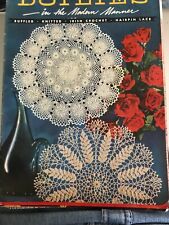 VTG Craft Booklet-COATS CLARKS ONT-DOILIES IN THE MODERN MANNER-#297-1953-5TH ED picture