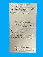 Vintage Pharmacy Medical Rx Paper Prescription x2  04-15-1946 unused picture