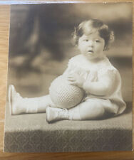 Vintage Sepia Photo of Toddler 