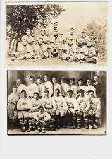(2) Real Photo Postcards RPPC - Lot of 2: Baseball Team picture