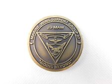 USMC Marine Wing Support Group 27 - 2D MAW Commander Challenge Coin 1.5