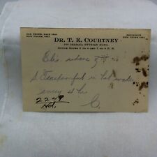 early 1900's Dr. T.E. Courtney prescription Indianapolis, IND picture