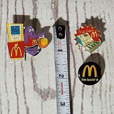 Vintage McDonald's Lapel Pin Lot Grimace Athens 2004 Olympics Perfect Drawer picture