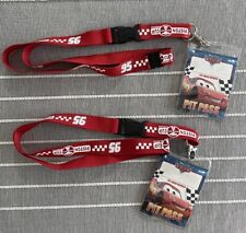 Disney California Adventure Cars Pit Pass Lanyard Piston Cup 95 Lot of 2 picture