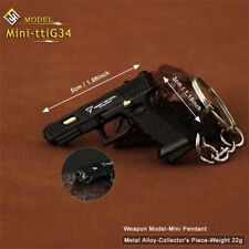 Mini-ttiG34 Metal Keychain Gun Model Keychain Metal Alloy Pistol Keychain picture