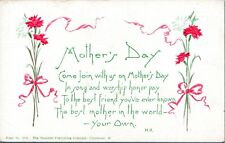 UNUSED Mothers Day Postcard Vintage Early 1900's 236 PO picture