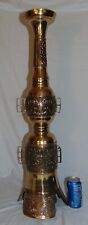 MCM Hollywood Regency Pricket Candleholder James Mont Style Brass  Candlestand picture