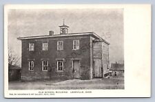 K2/ Leesville Ohio Postcard c1910 Old School Building 357 picture