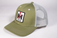 IH International Harvester *OLIVE GREEN & GREY MESH BACK* CAP HAT *NEW w/TAG* picture