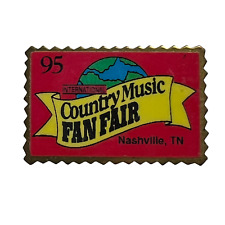 International Country Music Fan Fair Pin Nashville TN 1995 Collectable Hat Lapel picture