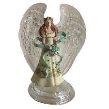 Bradford Exchange An Irish Blessing Angel Figurine 1st Issue Celtic Crystal 2003 picture