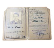 1948 Berlin Germany Male ID for National Socialist Special Legislation member picture