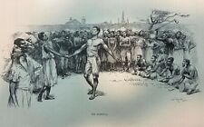 1885 Dance in Place Congo Black Americana illustrated picture