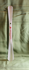 ADAM'S MARK HOTEL SHOE HORN ~ HIS ~ HERS ~  Opaque White Plastic Red Logo picture