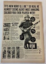 1964 GI JOE ad page ~ TV'S NEW HERO - SO REAL HE ALMOST SEEMS ALIVE picture