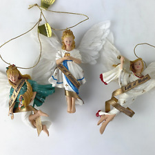 NEW LOT 3 ANGELS OF LIGHT ORNAMENT ASHTON DRAKE 1998 Heirloom Christmas Gift picture
