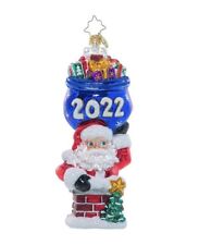  Christopher Radko Glass Ornament Santa's Special Delivery 2022 picture