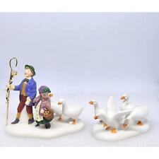 Dept 56 Twelve Days of Dickens' Village VI SIX GEESE A LAYING 58382 Vintage 1999 picture