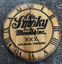 Old Smoky Moonshine Clock (Bourbon Barrel Whiskey Head / Top 21” Diameter picture