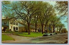 Postcard MA c.1950's Main Street View Lenox Massachusetts U4 picture