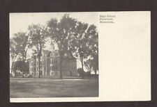 PLAINVIEW MINNESOTA HIGH SCHOOL BUILDING VINTAGE POSTCARD 1908 picture