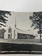 C 1964 St Marks Church & Rectory Red Granite WI RPPC Purple Lincoln 4 C Stamp picture