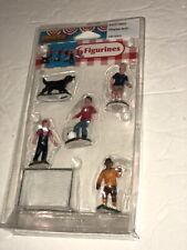 LEMAX 92737 Kicking Back Figurine Set Boys Girl Dog and Soccer Net new picture