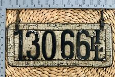 1908 Illinois LEATHER License Plate Prestate Not Porcelain ALPCA Garage 13066 picture