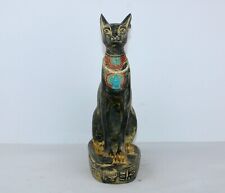 Rare Ancient Antique Statue of Bastet Cat God Of Care Egyptian Mythology BC picture