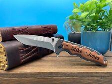Personalized Folding Knife Gift, Groomsmen Gifts, Custom Engraved Pocket Knives picture
