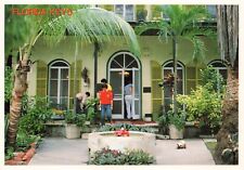 Postcard FL Key West c1983 Earnest Hemingway Home Museum Tropical Garden Cats picture