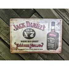 Jack Daniel's Sign - Tennessee Whiskey Antique Decor - 12in x 8in picture