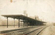 Postcard RPPC 1919 New York Elmira Railroad Depot D.L.&W occupation 24-5322 picture