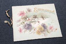 1897 Emmanuel Victorian Christmas Booklet Art Lithographic Publishing Company picture