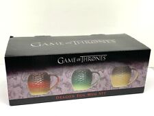 Game of Thrones Dragon Egg Mug Set of 3 OPEN UNUSED picture