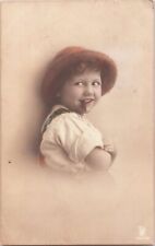 ZAYIX Cute Little Girl Smoking a Cigar Vintage Austria c 1910 Real Photo RPPC picture