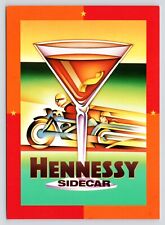 Hennessy Sidecar Advertisement Go Card Free Rack Card VTG Unused Postcard picture
