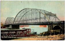 Postcard Coal Barge Pittsburgh Pennsylvania Sixth Street Bridge picture