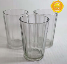 3 pcs Faceted Old USSR Glass 50-60'years Stakan Soviet Tea Vodka 200ml Bakhmut picture
