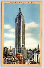 Postcard - Empire State Building in New York City New York NYC NY c1940s picture