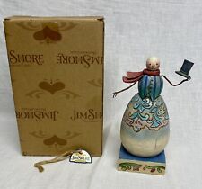 2008 Jim Shore Hats Off To Winter Snowman Holding Hat #4010360 Figurine picture